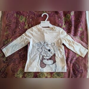 3/$20! H&M Baby Winnie The Pooh & Piglet 2 Piece Shirt Set